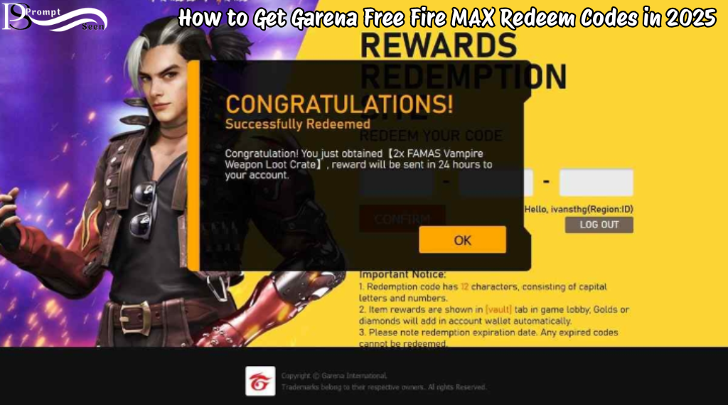 How to Get Garena Free Fire MAX Redeem Codes in 2025